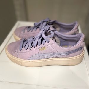 Lilac Suede Women’s Puma Sneakers